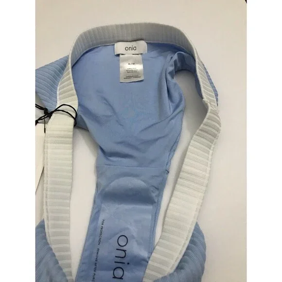 Onia Leila Bikini Bottom Size M. Blue & White Color - Picture 7 of 10